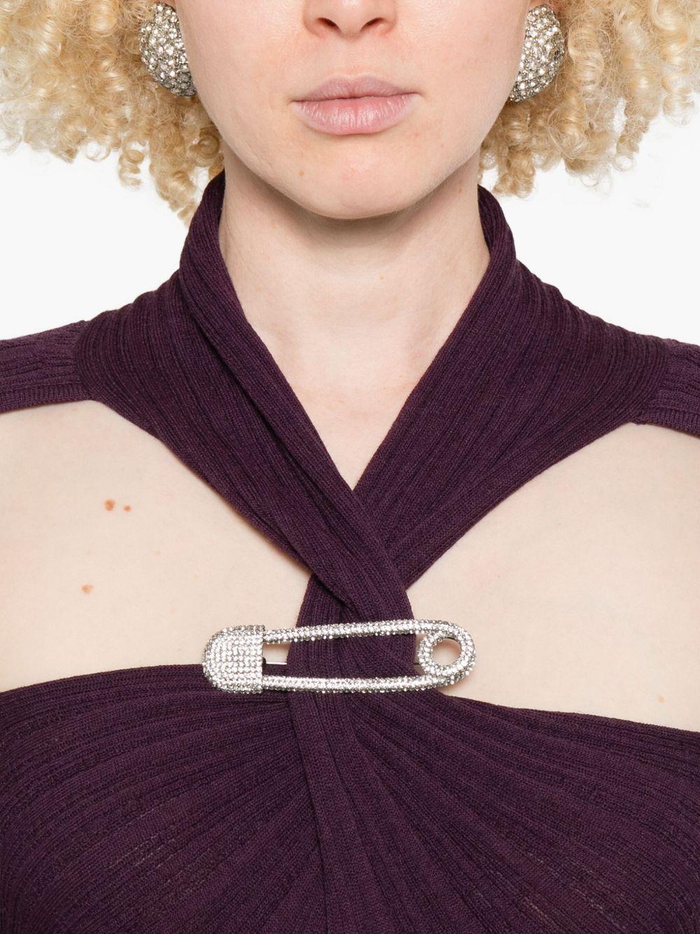 Abito maxi con cut-out in viola Giuseppe di morabito - donna 