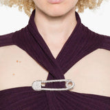 Abito maxi con cut-out in viola Giuseppe di morabito - donna 