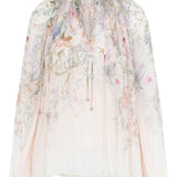 Blusa Rebellion con stampa in avorio Zimmermann - donna 