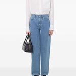 Jeans Samur Lds con cinque tasche in blu Loulou de saison - donna 