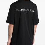 T-shirt con stampa del logo in nero Oamc peacemaker - uomo 