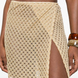 Gonna mini copricostume in dorato Missoni - donna 