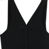 Costume da bagno con scollo a v e bottoni in nero Eres - donna 
