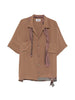 Camicia a maniche corte Pasolini in marrone Magliano  - uomo