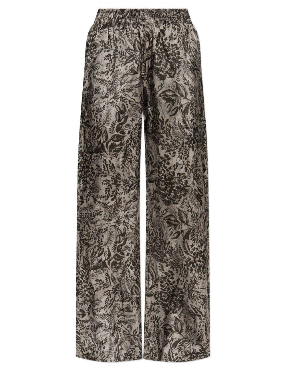 Pantaloni dritti con vita elasticizzata in grigio Golden goose - donna 