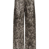 Pantaloni dritti con vita elasticizzata in grigio Golden goose - donna 