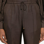 Pantaloni Luna con vita elasticizzata in marrone Zimmermann - donna 