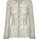 Camicia in pizzo in grigio Rotate - donna 