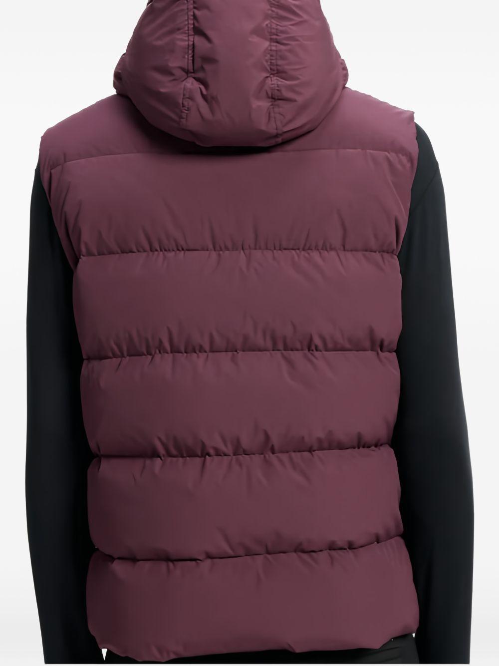 Gilet imbottito con cappuccio spoutnic in viola Pyrenex - unisex 