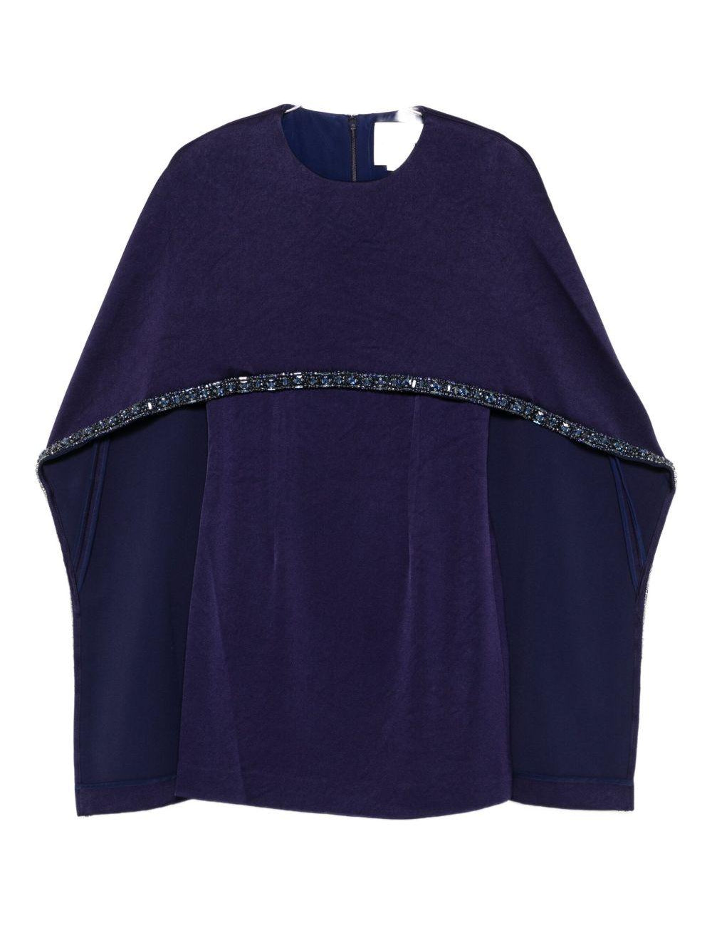 Abito con mantella in blu Roland Mouret - donna 