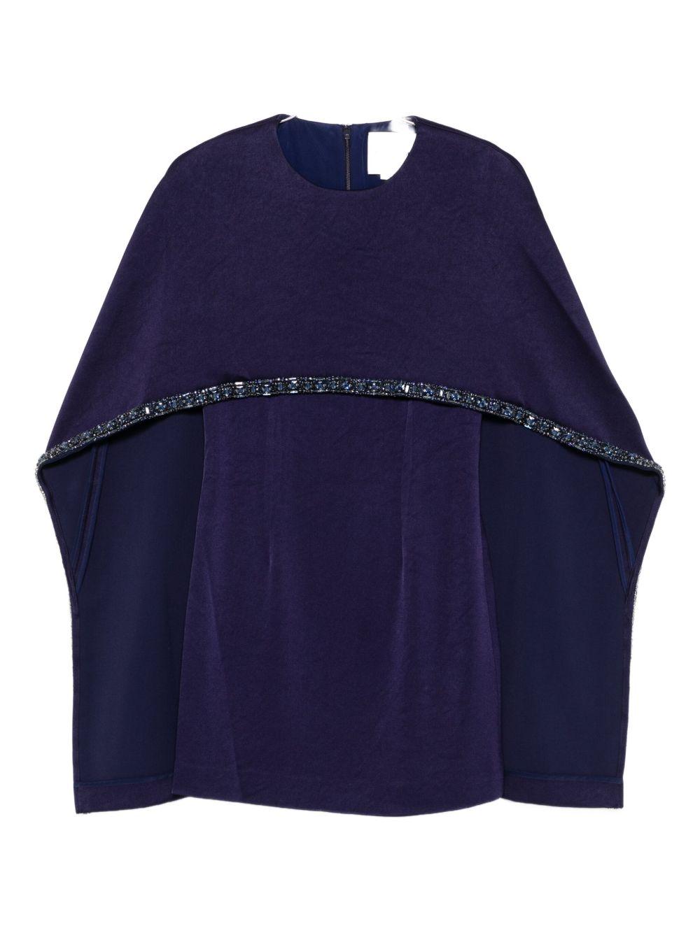 Abito con mantella in blu Roland Mouret - donna 