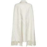 Cappotto co frange in bianco Toteme - donna 