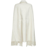 Cappotto co frange in bianco Toteme - donna 