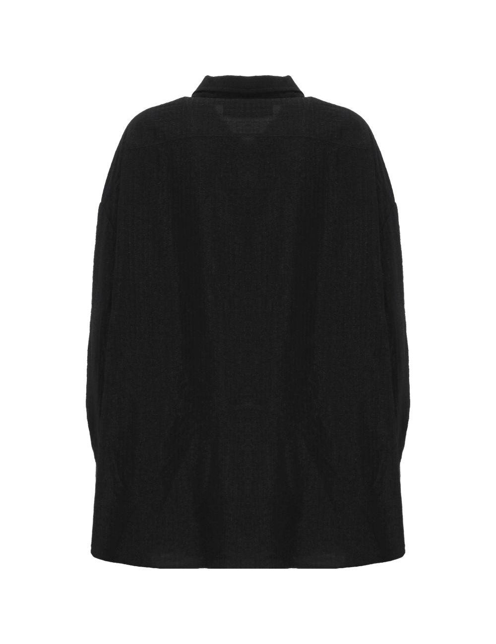 Camicia con taschino in nero The latest - donna 