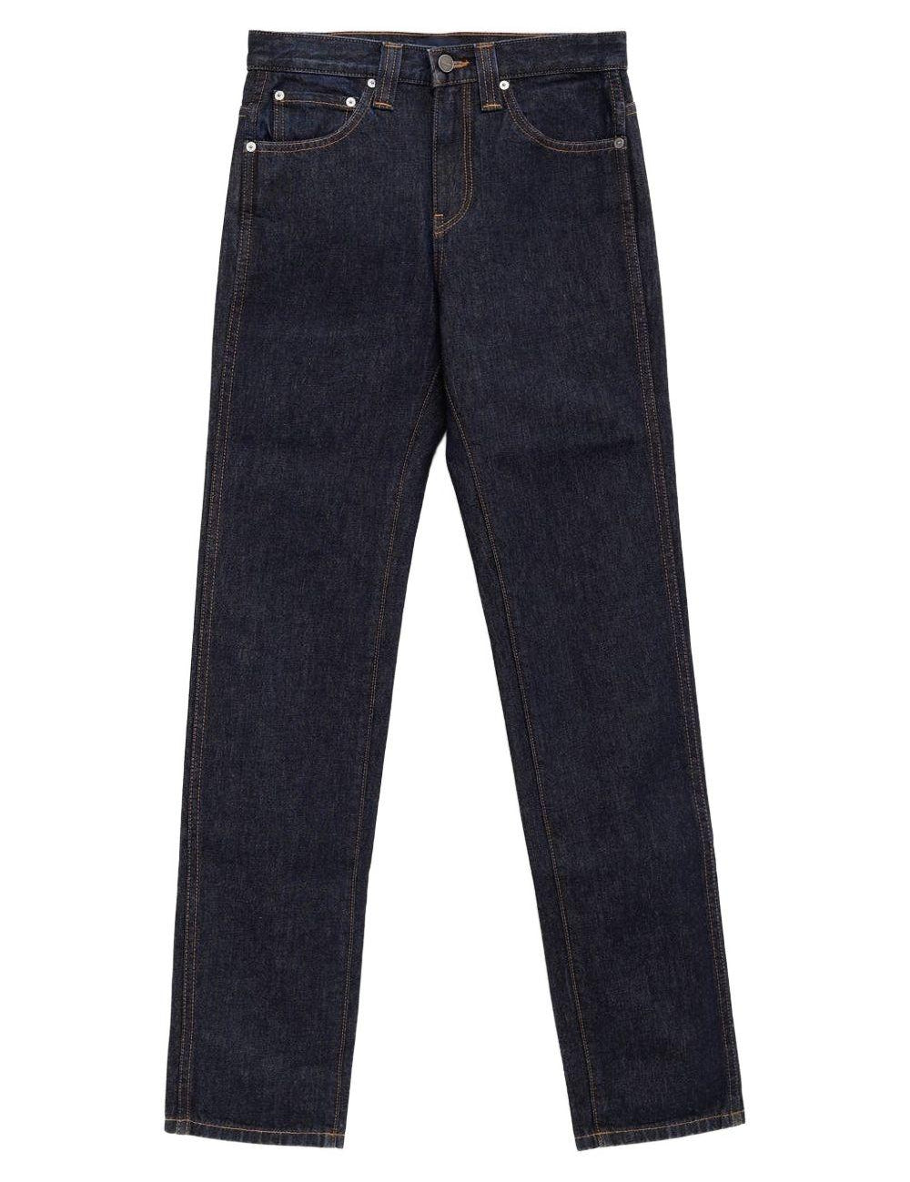 Jeans in denim con zip in blu Khaite - donna 