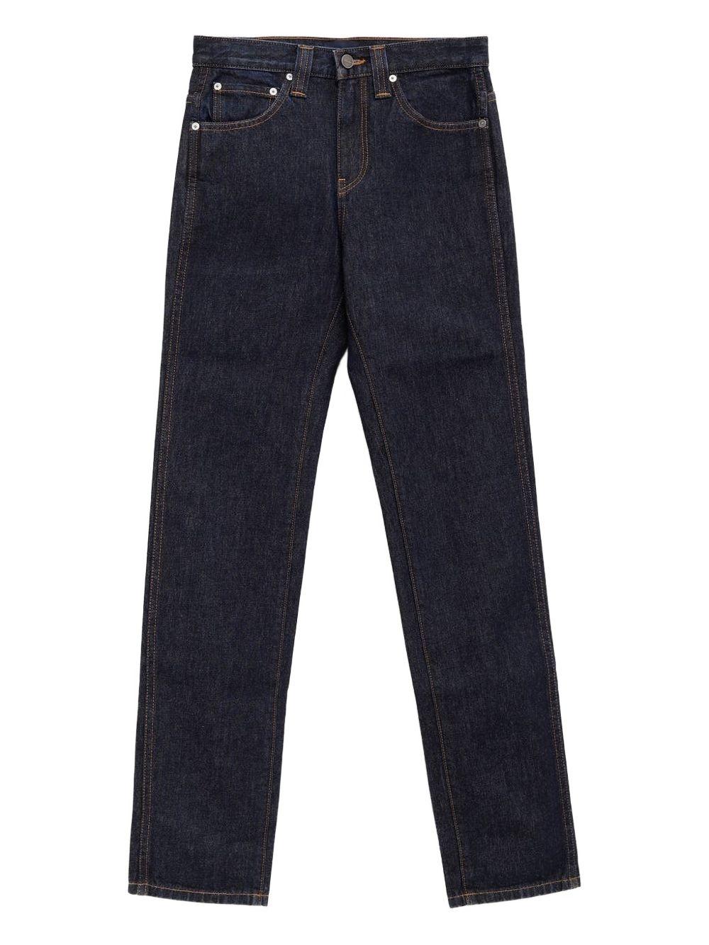 Jeans in denim con zip in blu Khaite - donna 