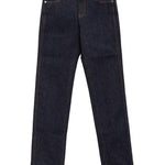Jeans in denim con zip in blu Khaite - donna 