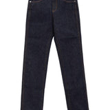 Jeans in denim con zip in blu Khaite - donna 