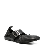 Ballerine Rosalind in pelle in nero 