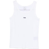 Canotta con logo ricamato in bianco Rhude - uomo 