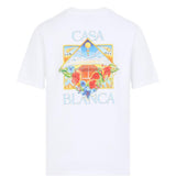 T-shirt a fiori in bianco Casablanca - uomo 