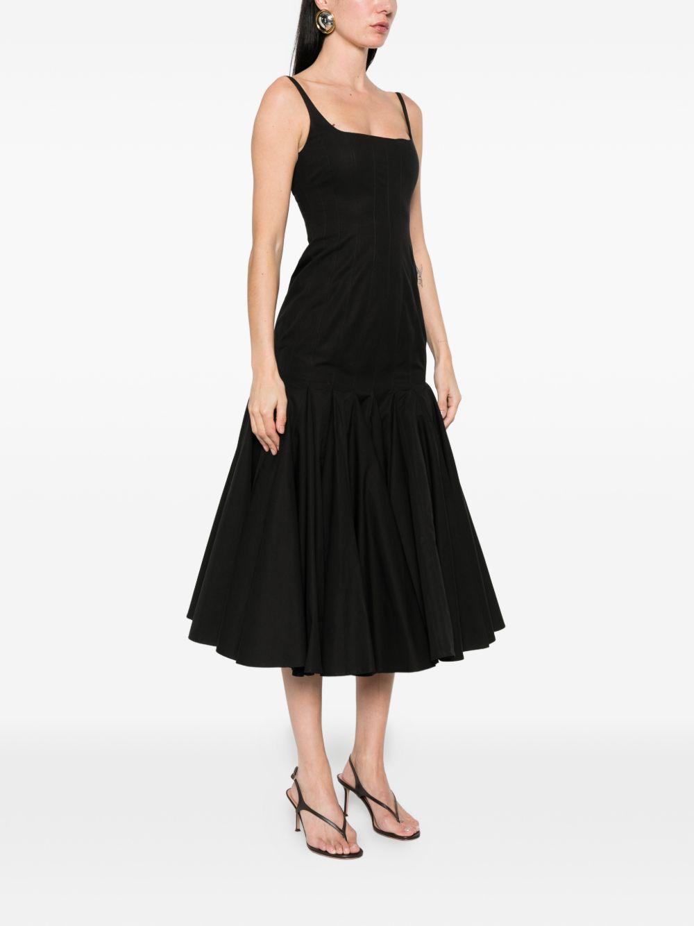 Abito midi La Agave Robe in nero Jacquemus - donna 