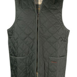 Gilet con zip trapuntato in verde Barbour - uomo 