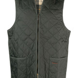 Gilet con zip trapuntato in verde Barbour - uomo 