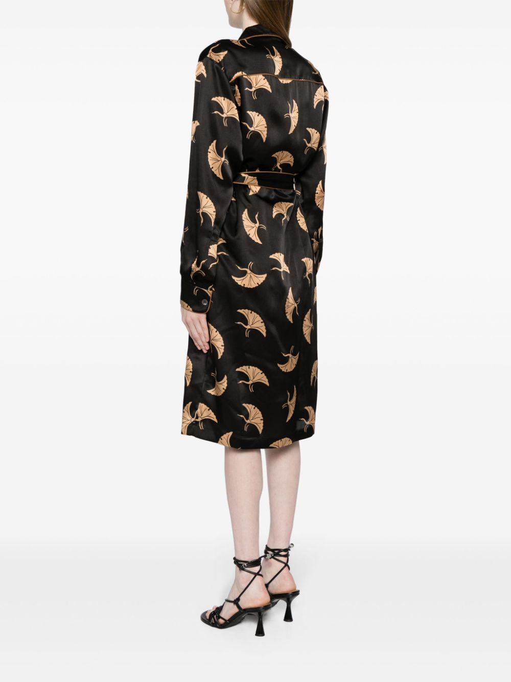 Abito con stampa doralas in nero - donna 