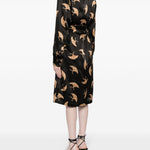 Abito con stampa doralas in nero - donna 