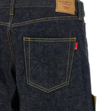 Jeans People Have the Power con ricamo in blu 
