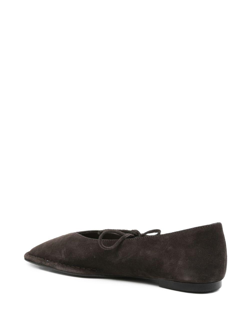 Ballerine Rosalind pelle in marrone 
