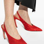 Decollete Viper con cinturino posteriore 95mm in rosso The attico - donna 