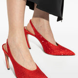 Decollete Viper con cinturino posteriore 95mm in rosso The attico - donna 