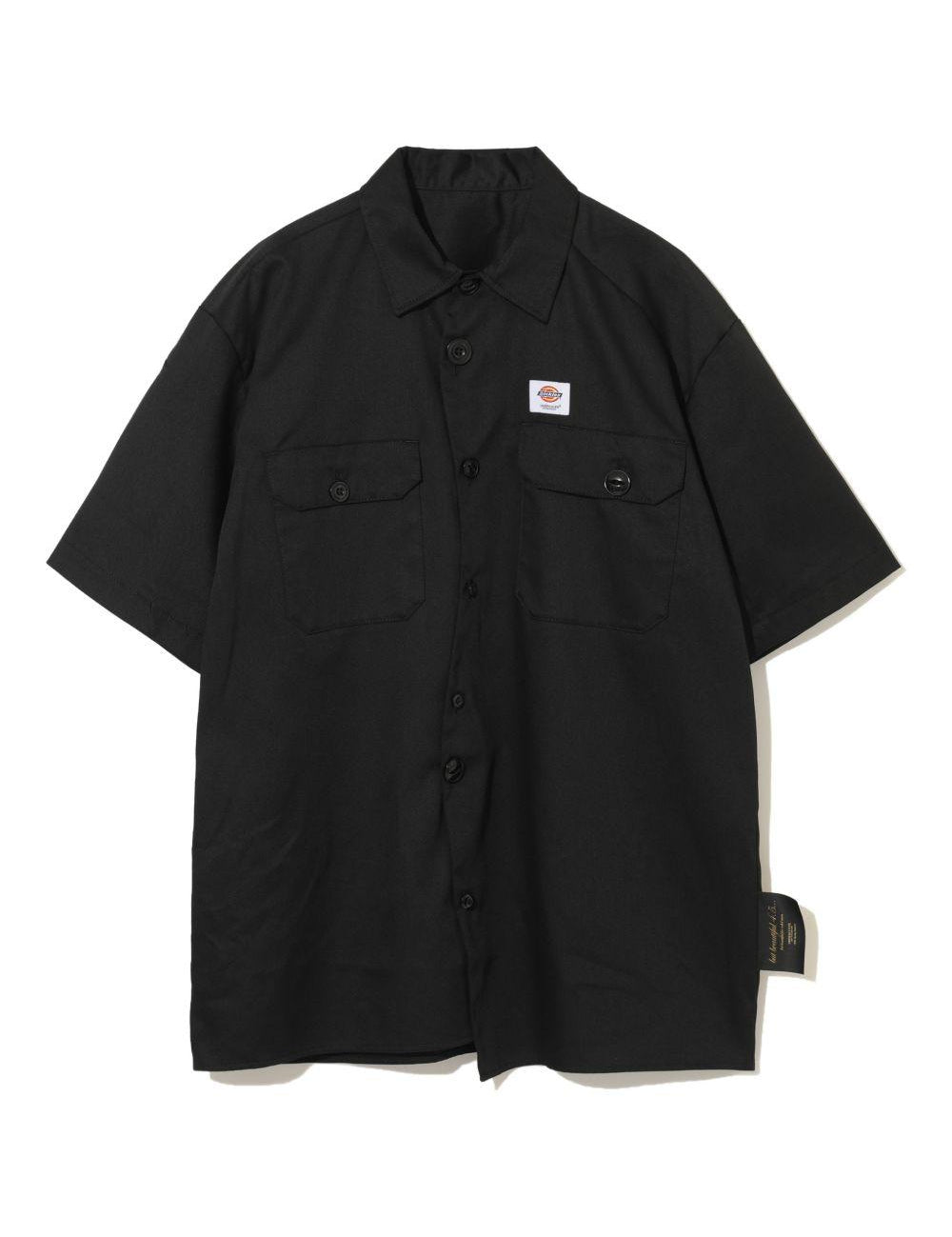 Camicia a maniche corte con bottoni in nero Undercover - uomo 