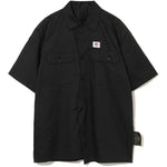 Camicia a maniche corte con bottoni in nero Undercover - uomo 