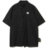 Camicia a maniche corte con bottoni in nero Undercover - uomo 