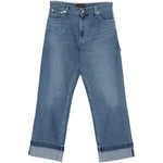 Jeans con risvolto in blu Simone rocha - uomo 