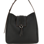 Borsa a spalla con nappa visnu in nero Hogan - donna 