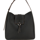 Borsa a spalla con nappa visnu in nero Hogan - donna 