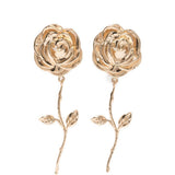 Orecchini con rosa in oro Magda butrym - donna 