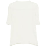 Top a pieghe in bianco Issey miyake - donna 