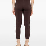 Leggings con logo in marrone Jil Sander - donna 