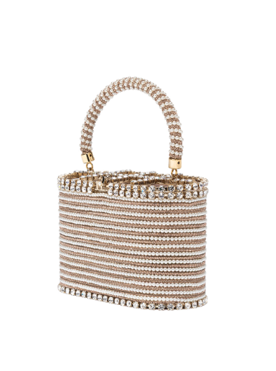 Borsa con cristalli Holli Libellula in oro rosa Rosantica - donna 