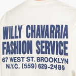 T-shirt con stampa in bianco Willy chavarria - uomo 