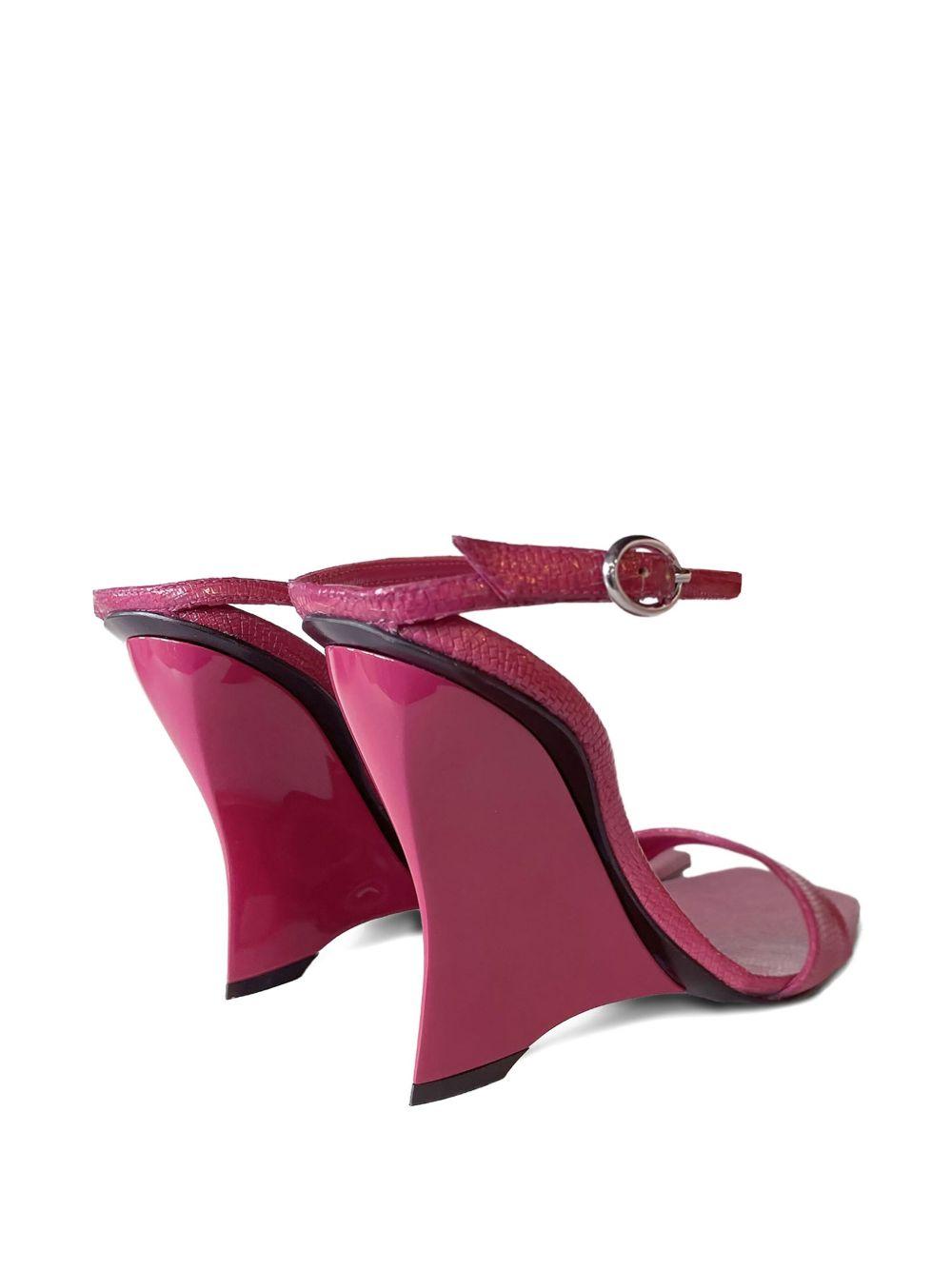 Sandali con zeppa D-Amber in rosa Diesel - donna 