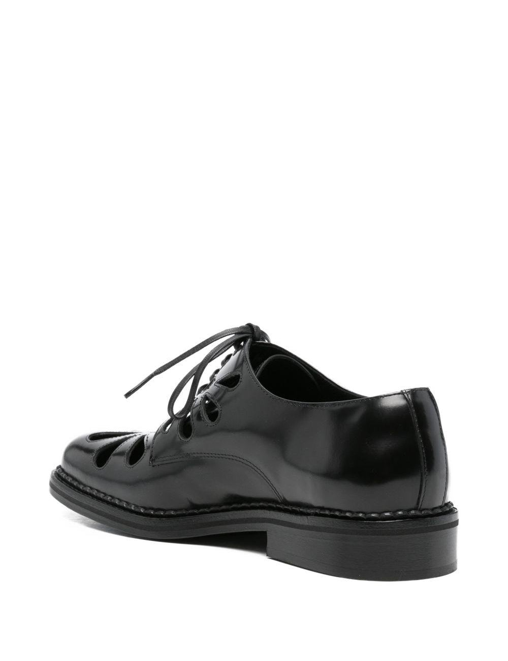 Derby con lacci in nero Simone rocha - uomo 