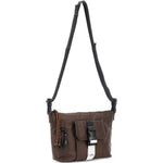 Borsa a tracolla con tasca frontale in marrone A.P.C. - unisex 