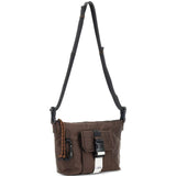 Borsa a tracolla con tasca frontale in marrone A.P.C. - unisex 