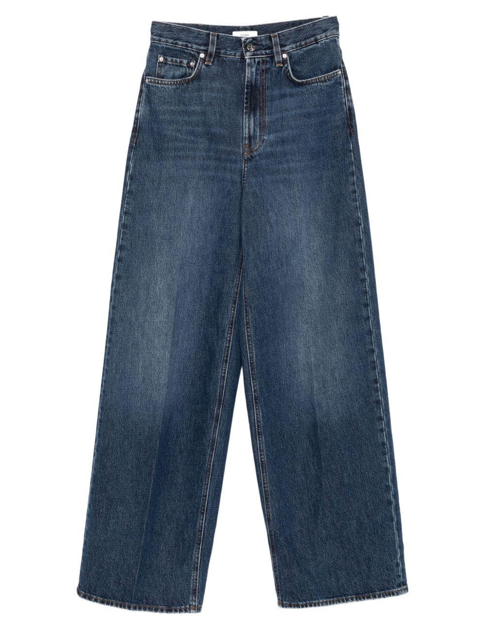 Jeans a gamba ampia in blu Toteme - donna 